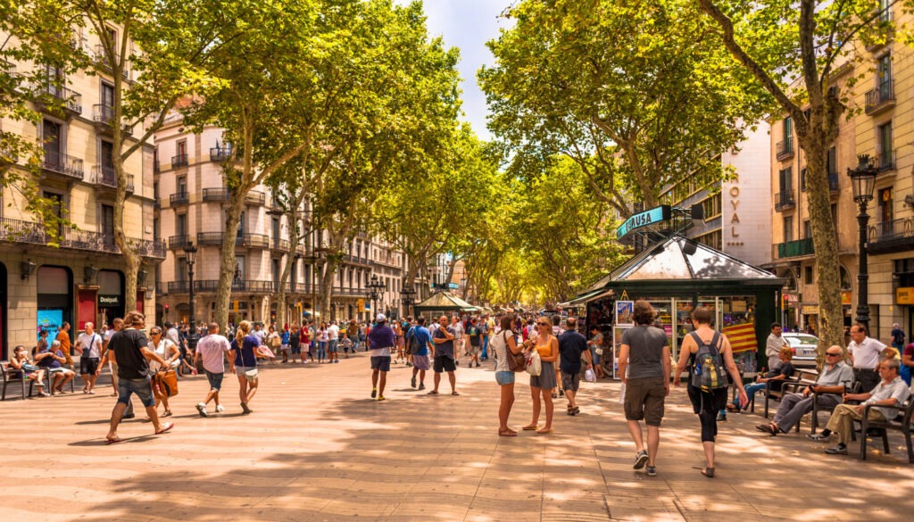 Spaziergang über die La Rambla