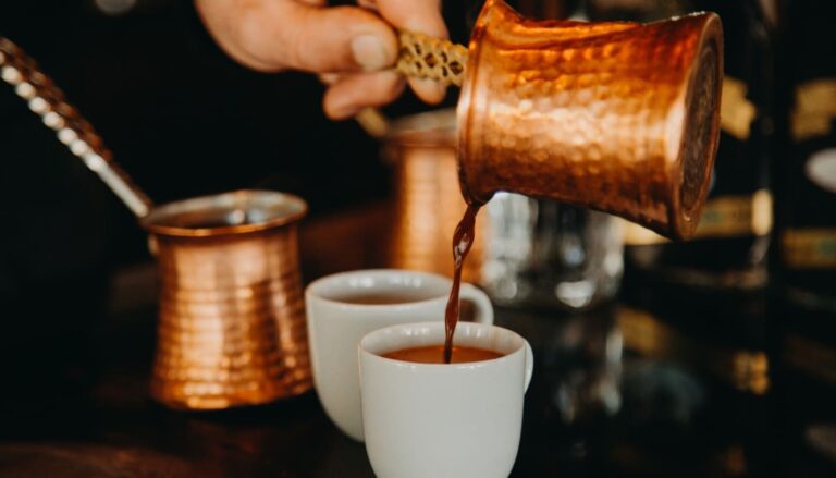 Frischer Türkischer Kaffee